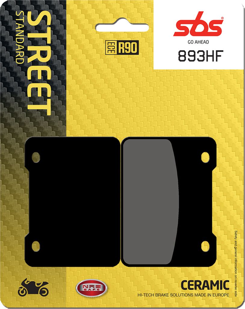 Bremsbeläge SBS 893HF Street Ceramic