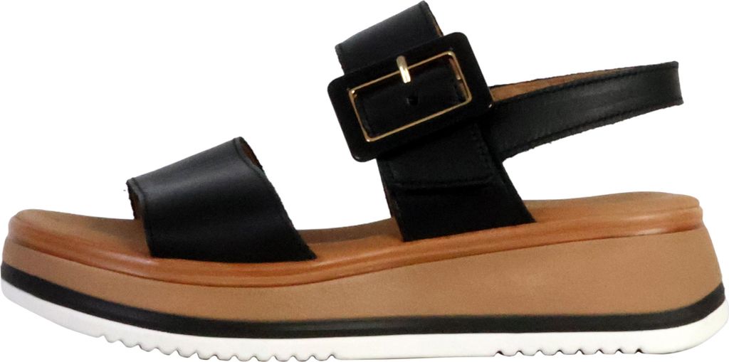 TwistNappa-Sandalen aus Leder mit Keilabsatz und Flechtmuster