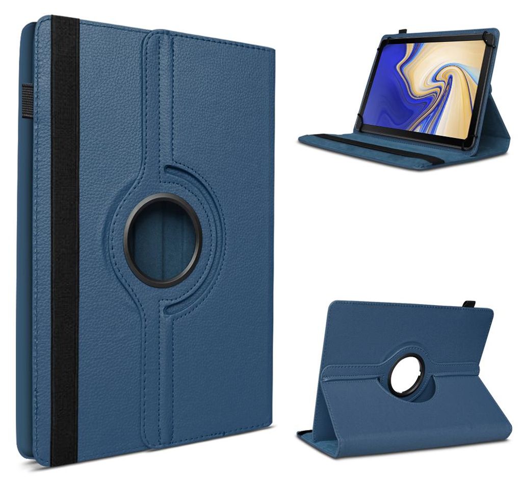 Tablet Tasche für Samsung Galaxy Tab S4 10.5 Hülle Schutzhülle Case 360° DrehbarFarben:Blau