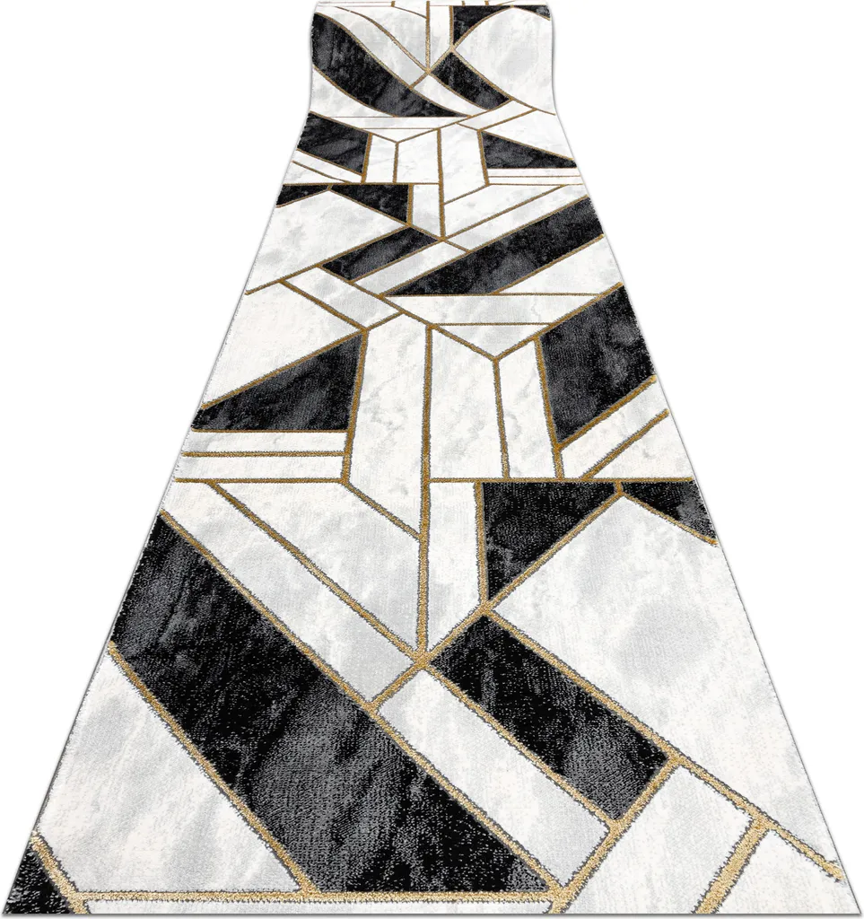 Tapis de marche motorisé design marbre élégant EMERALD 70x210 cm Noir