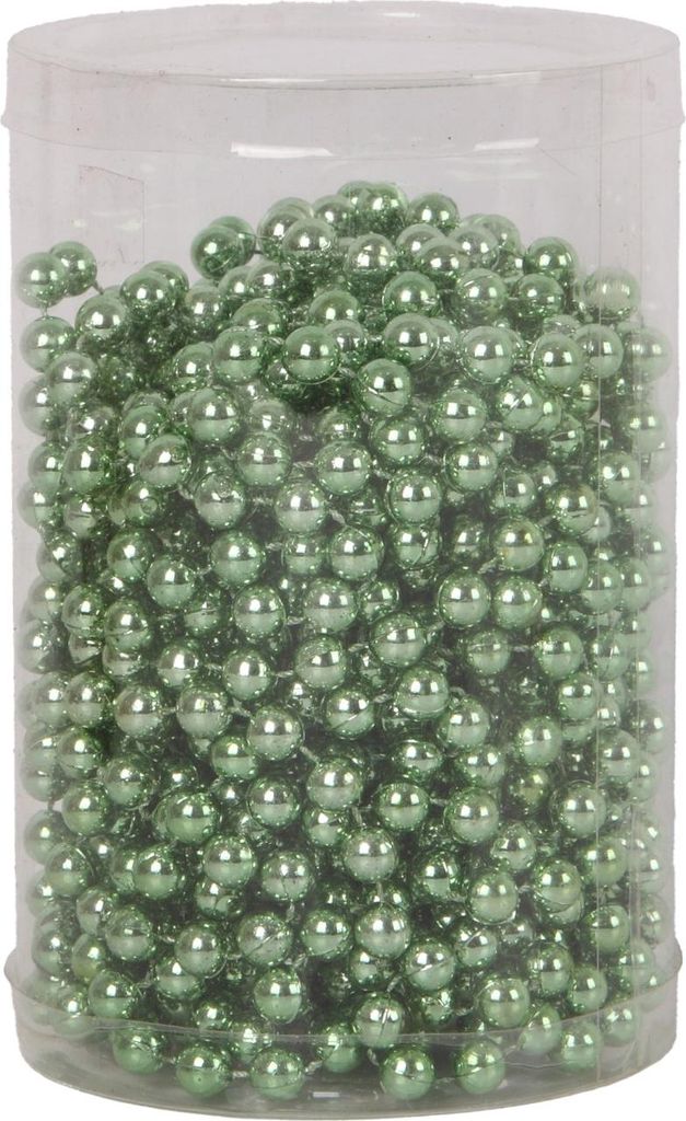 TrendLine Perlenkette bruchfest langlebig 10 m light green