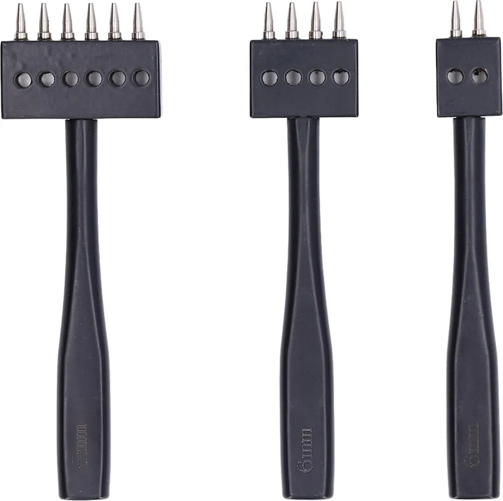 Outil de rangée cuir professionnel 6mm : perçage rapide et haute qualité