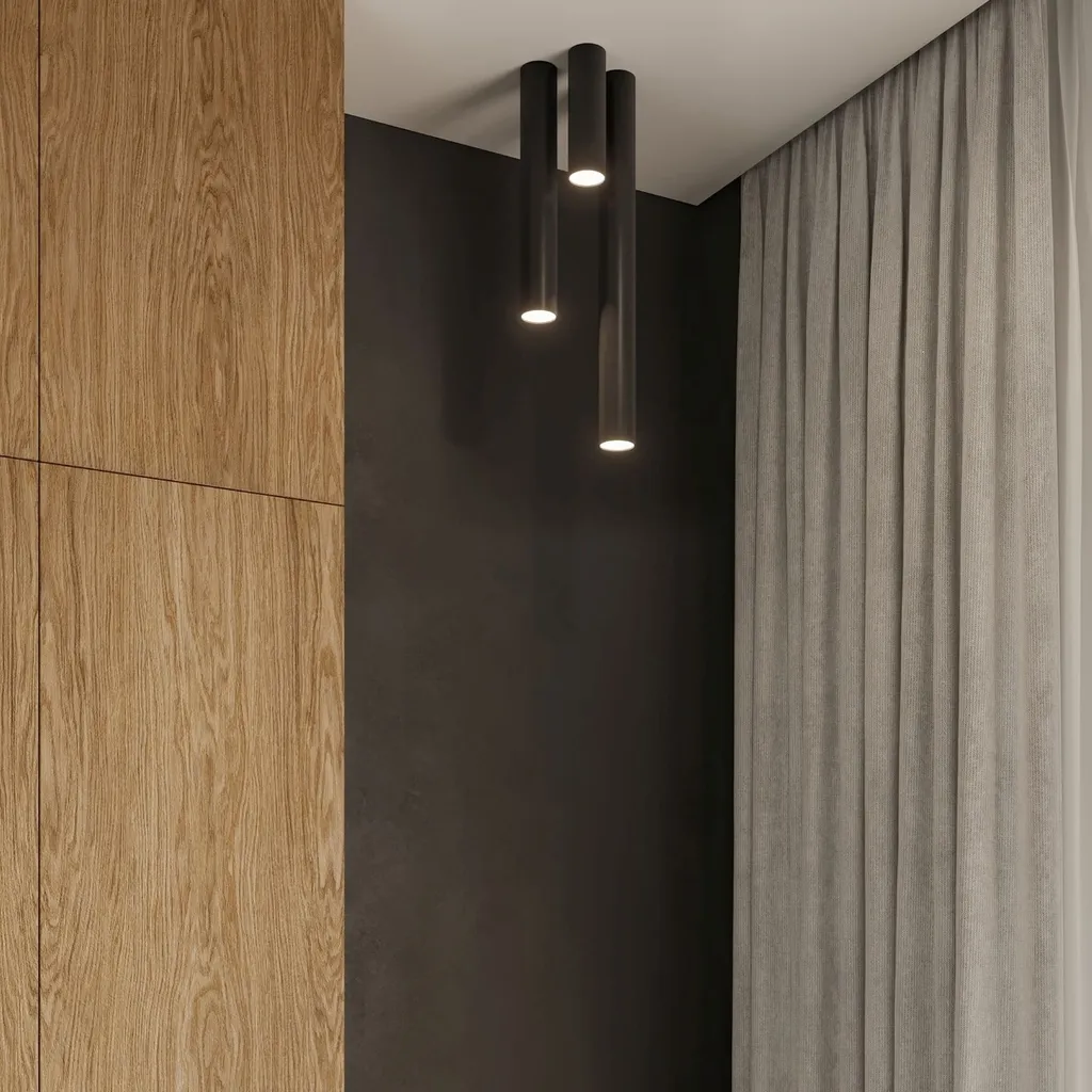 Plafonnier noir GU10 orientable BELLIX 1 avec support d'angle fixe - 11