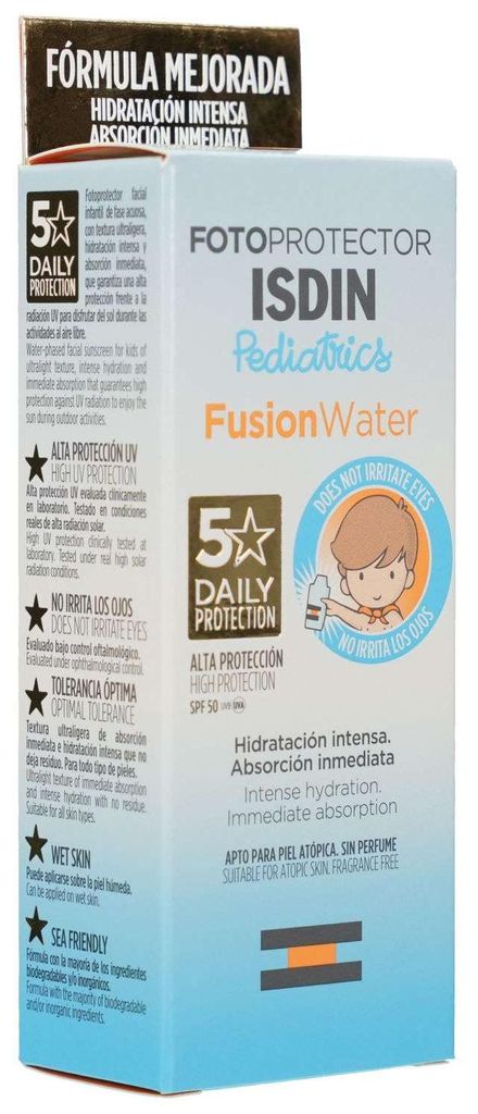 ISDIN Fotoprotector Ped.Fusion Water Emuls.LSF 50 10St PZN 16243845