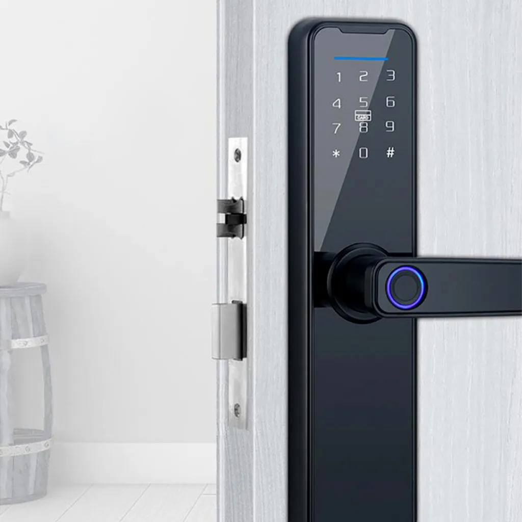 Verrou Intelligent WiFi à Code et Empreinte Digitale pour Porte d'Entrée