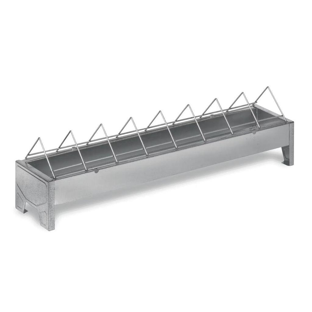 Agrarzone Küken-Futtertrog aus Metall 50 cm breiter Abstand