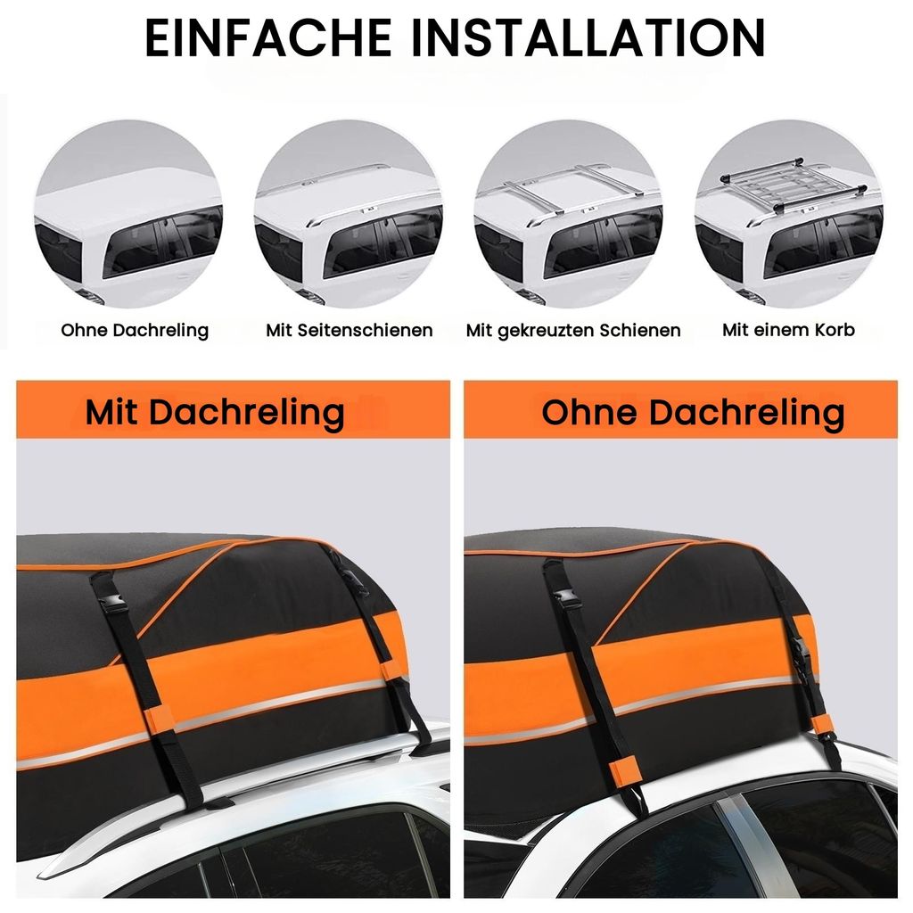 Faltbare Auto Dachkoffer Gepäckbox Mit Ruschefeste Produktbild-Vorschau 10