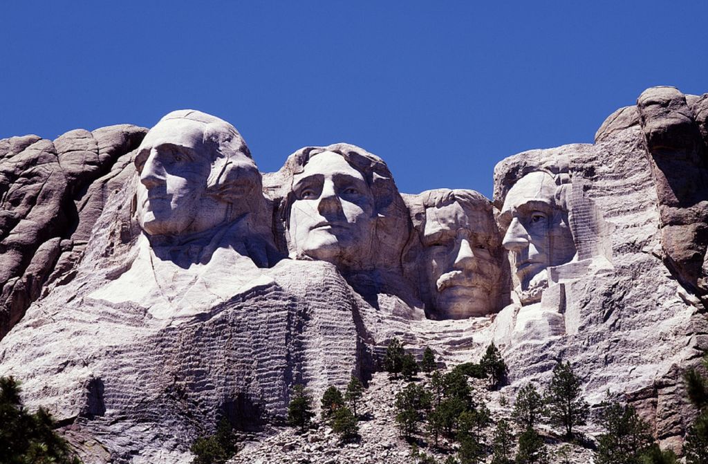 hansepuzzle 101317 - Mount Rushmore Nationaldenkmal Puzzle, 500 Teile, Reisen, 46,0 x 30,0cm mit hochwertiger Aufbewahrung, Kartonbox & Beutel