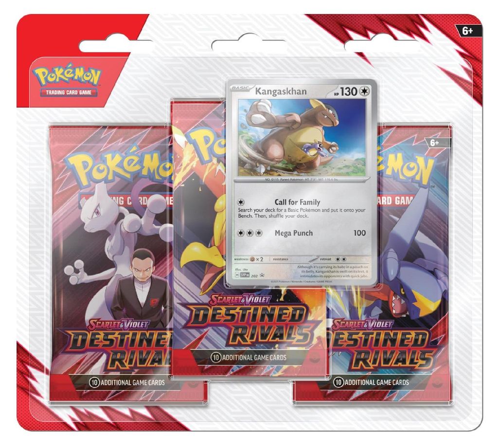 Pokemon Destined Rivals: Zebstrika 3-Pack Blister German Produktbild 