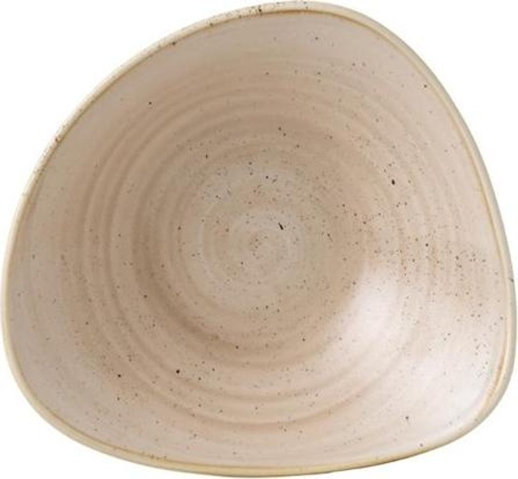 Churchill Stonecast Dreieckige Schüssel, Muskatcreme, 235 mm (12 Stück)