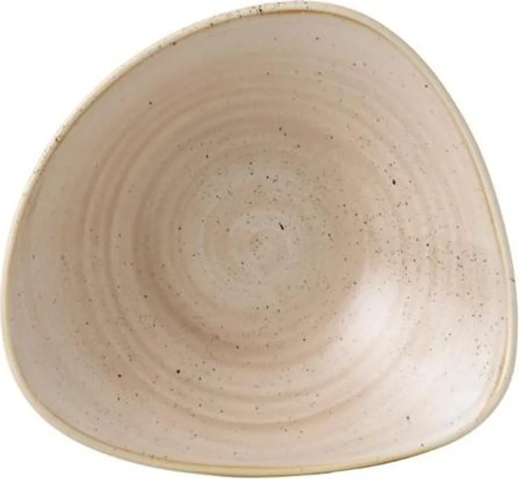 Bol triangulaire Churchill Stonecast Muscade 235mm - Lot de 12 pièces