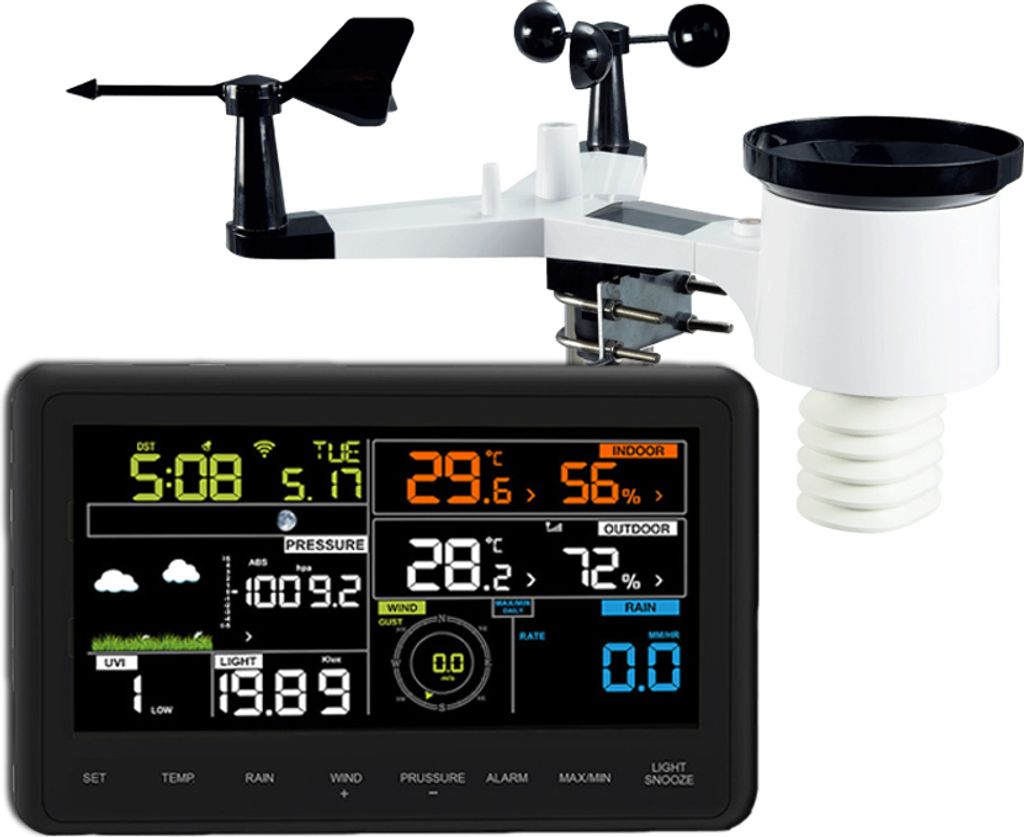 froggit WH3000 SE PRO Profi Internet WiFi Wlan Funk-Wetterstation...