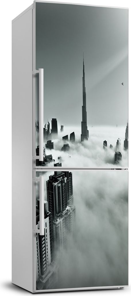 Tulup Kühlschrankdekoration - 70x190 cm - Aufkleber auf dem Kühlschrank - Wolkenkratzer