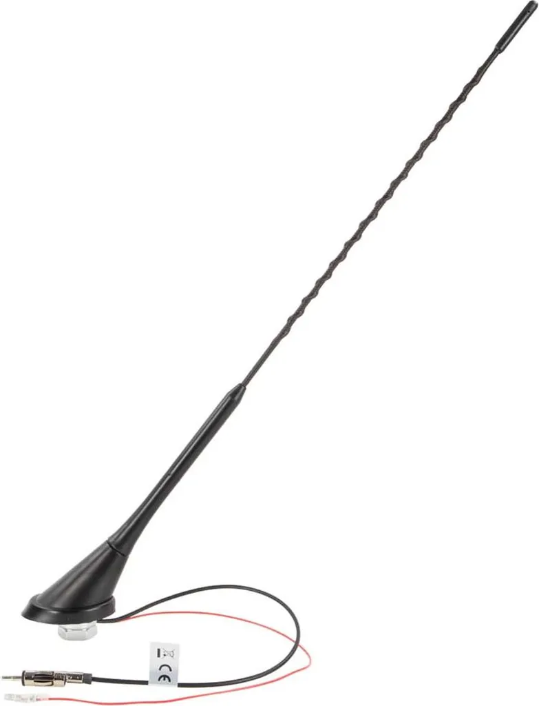 Antenne radio 12V amplification active inclinaison 56° connecteur DIN(m)