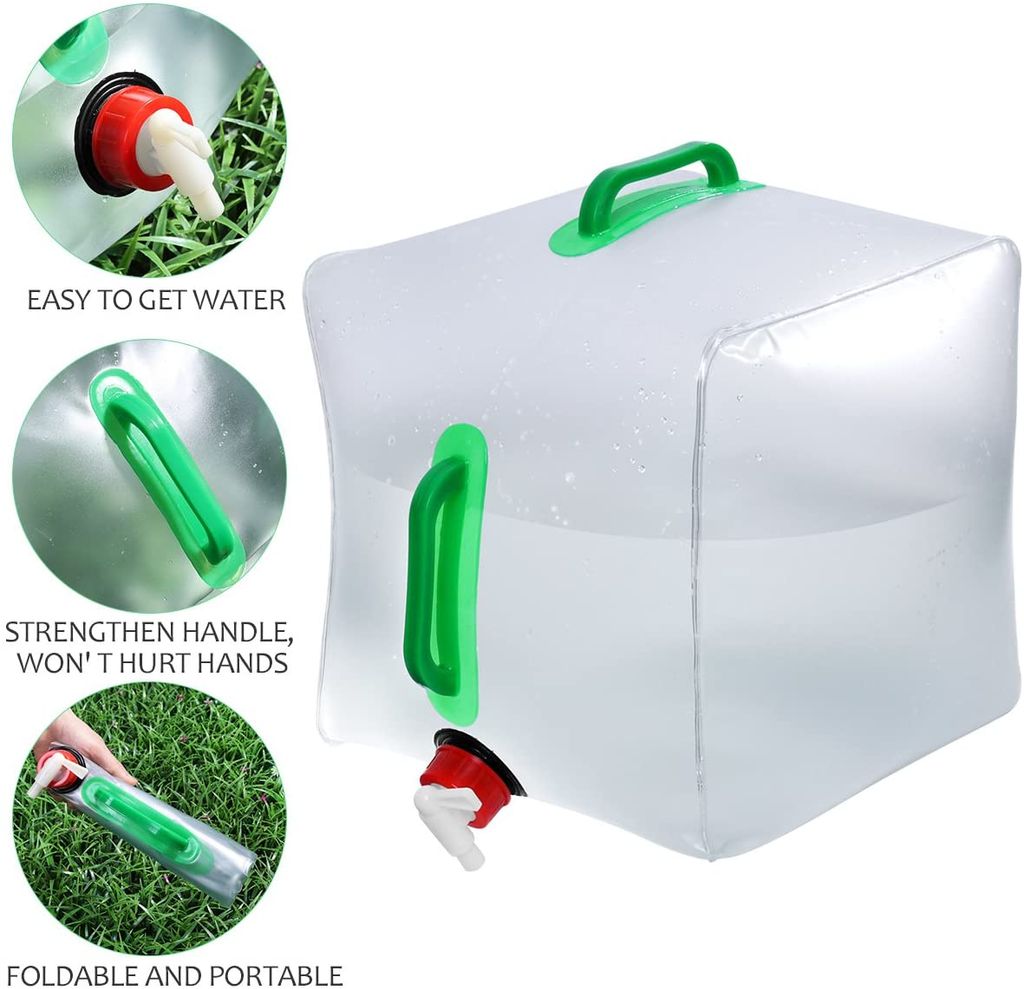 4X 10L Wasserkanister faltbar Wassersack Wasserbehälter Camping Kanister  Outdoor