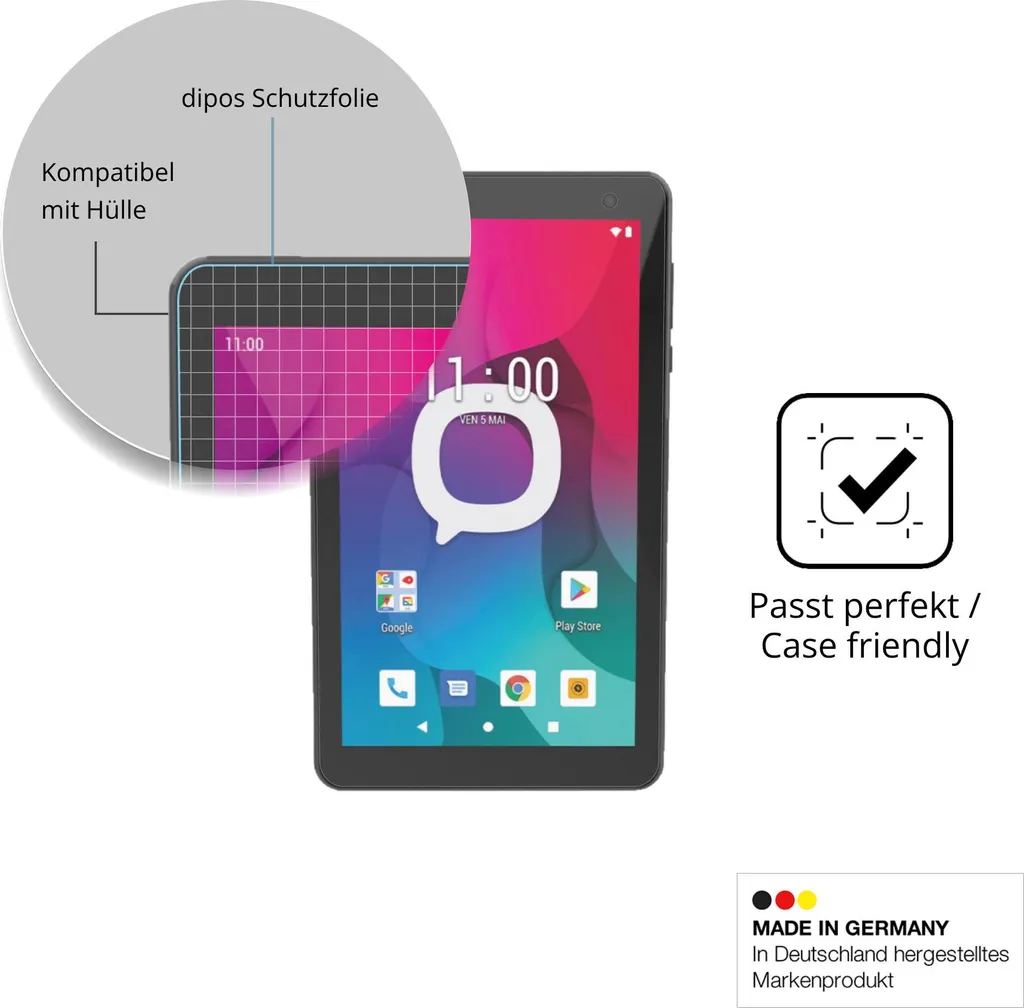 Pellicola dipos per Konrow K-Tab 704 | Antiriflesso e Antigraffio - 2 Pezzi - 6