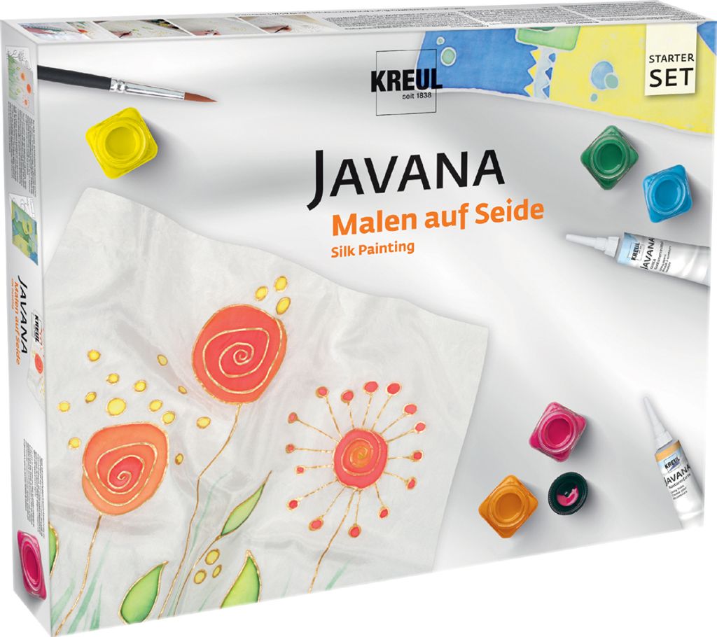 KREUL Seidenmalfarbe JAVANA Seidenmalkasten Produktbild 