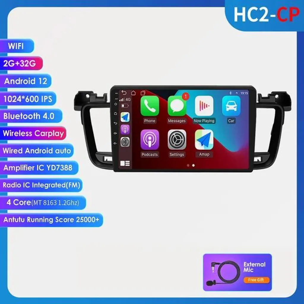 Navigation GPS et Vidéo Auto pour Peugeot 508 I II SW Pack Complet