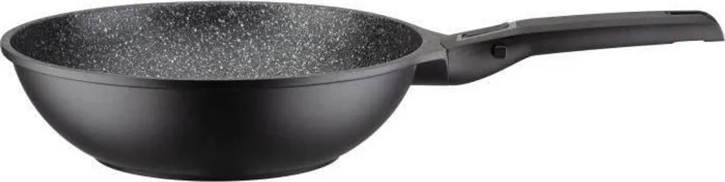 Wok GSW Alluminio Pressofuso 28cm: Rivestimento Vitaflon Granit PFAS Free - 2