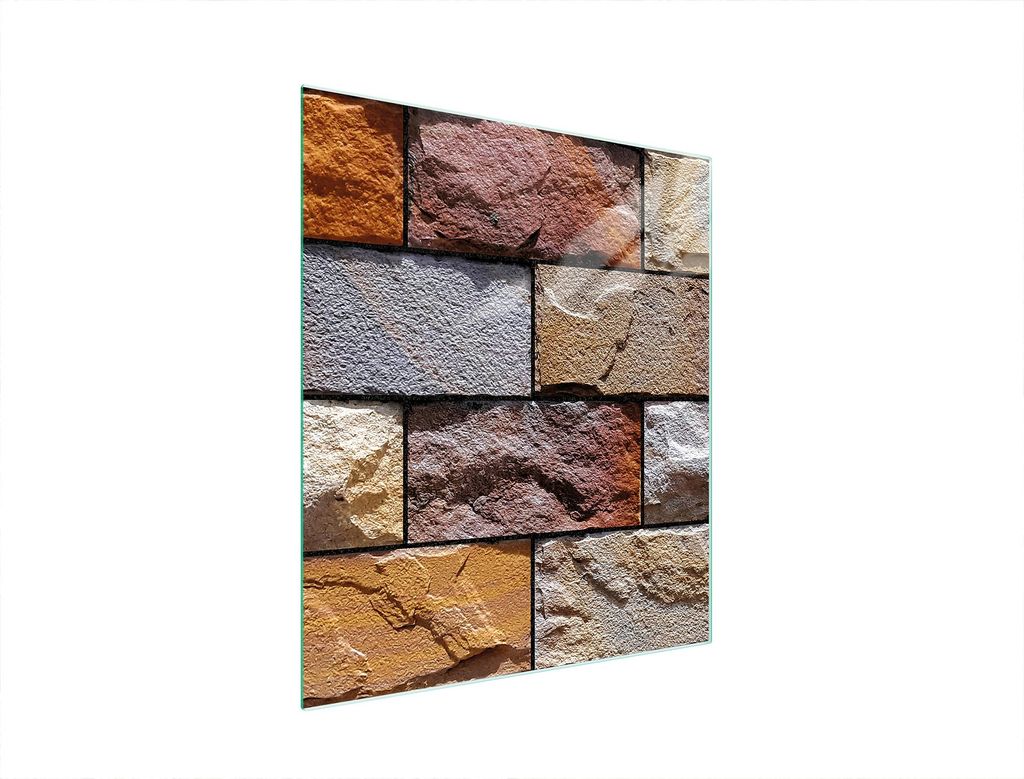 Glasschneidebrett 45x52 Ziegel