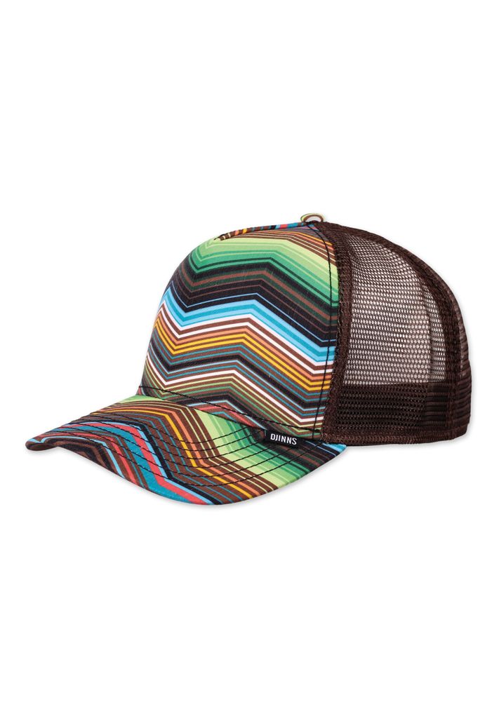 Djinns HFT Cap Psycho ZigZag Brown