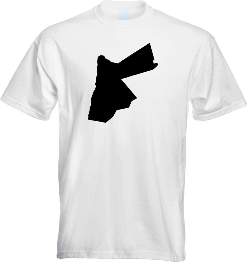 Kiwistar - T-Shirt - Weiss - Jordanien Umriss Kontur Herren Funshirt Bedruckt Design Sprüche Spruch Motive - mit Motiv Bedruckt - Funshirt Design ...
