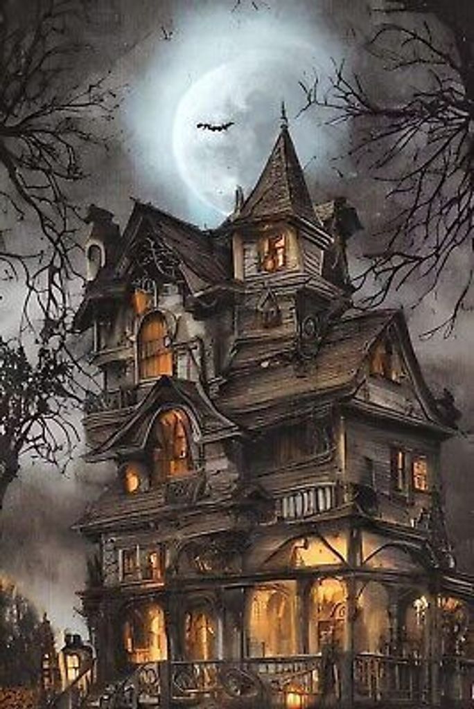 NORIMPEX Diamantov kleines Spukhaus 30x40cm