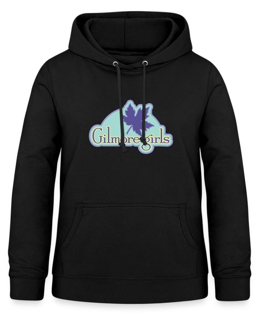 Spreadshirt Gilmore Girls Logo Damen Hoodie, L, Schwarz