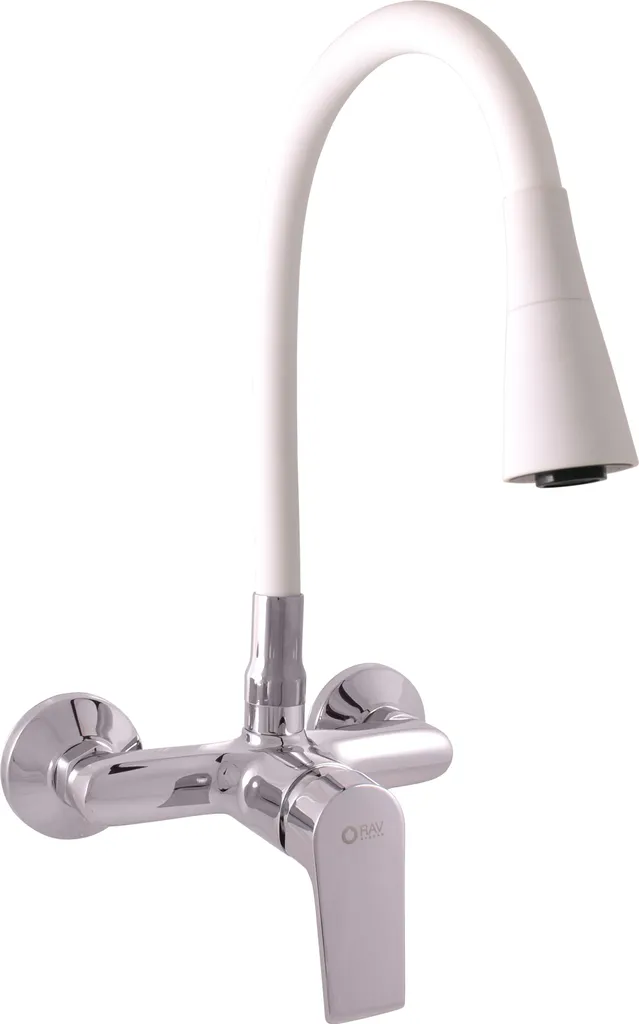 Rubinetto Lavabo a Muro COLORADO RAV Slezák Nero/Cromo - 150 mm - 10