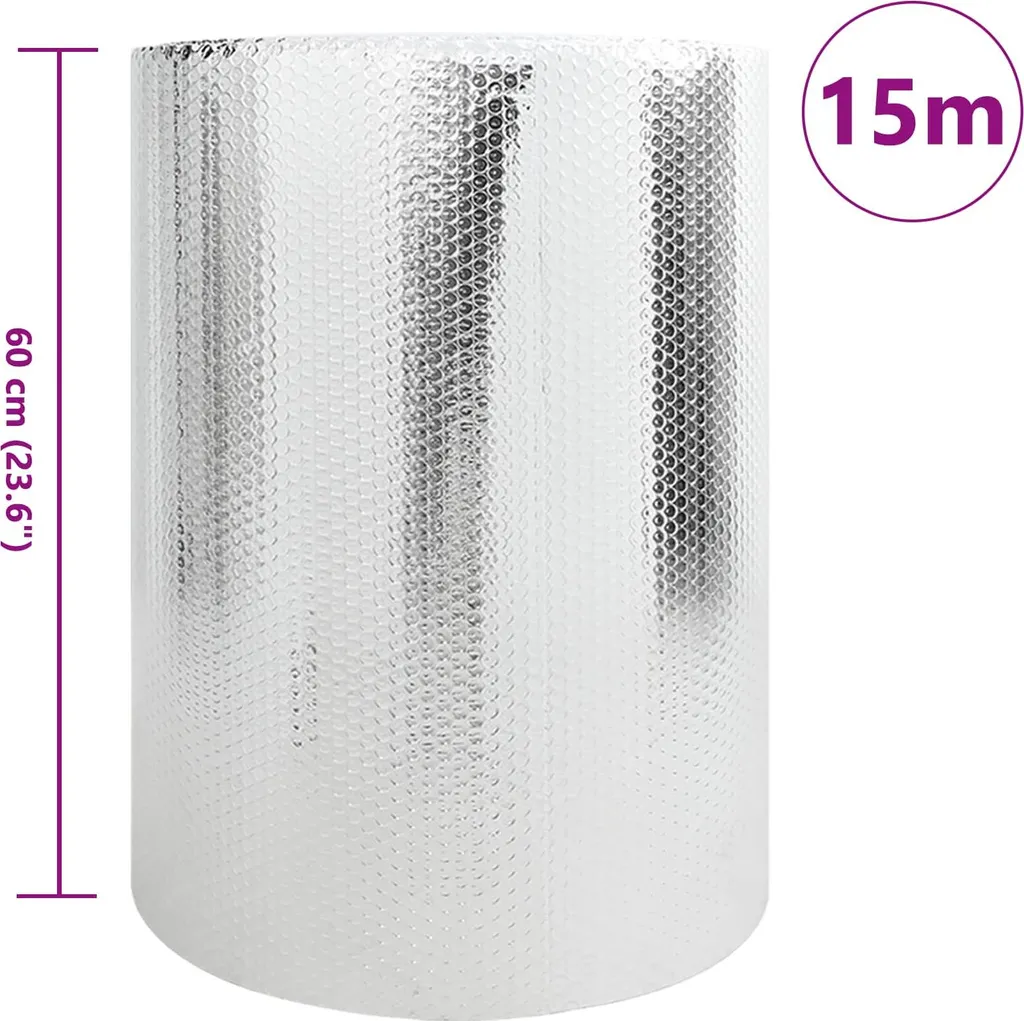 Riflettore Termico vidaXL 15m Alluminio Argento: Taglia le Bollette!