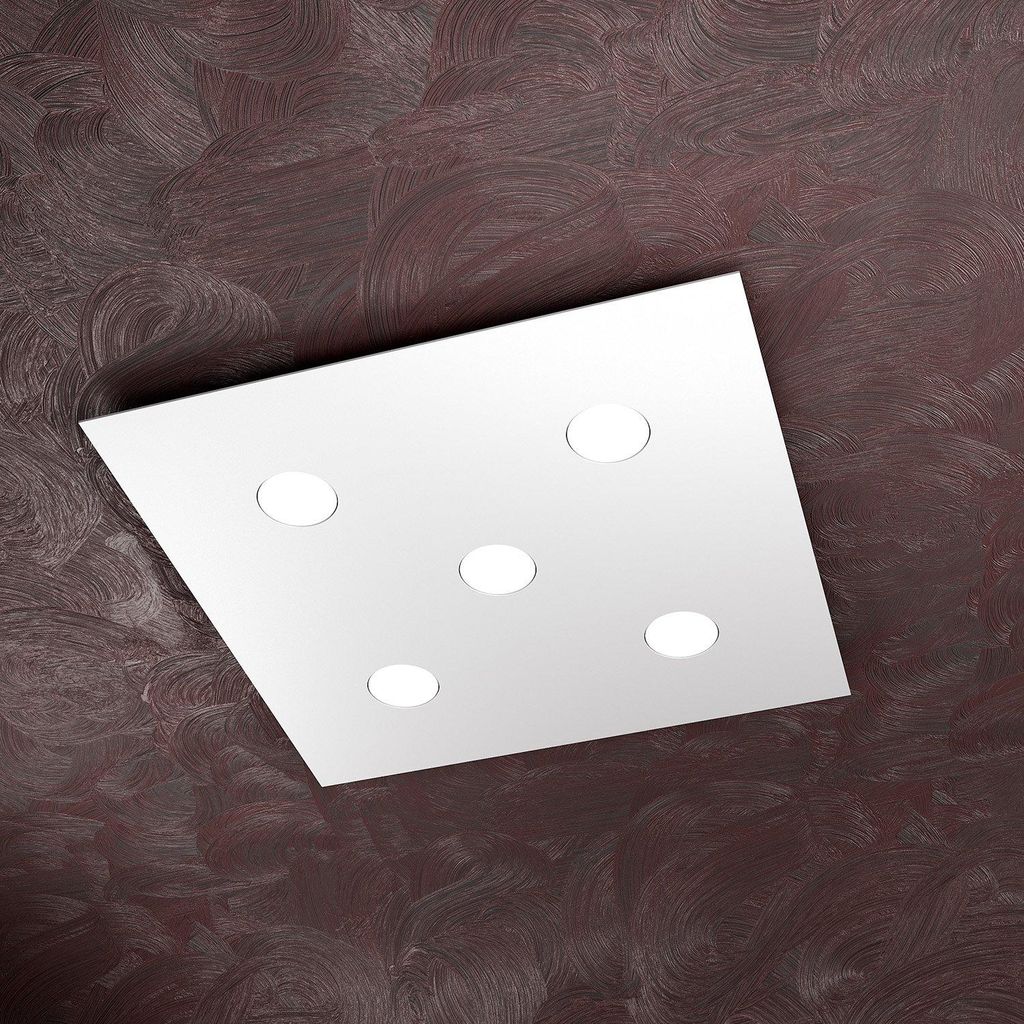 Plafoniera Moderna Area Metallo Bianco 5 Luci Gx53 Immagine del prodotto 