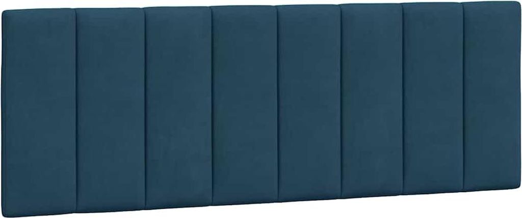vidaXL Kopfteil-Kissen "Hanko" Blau 140 cm Samt