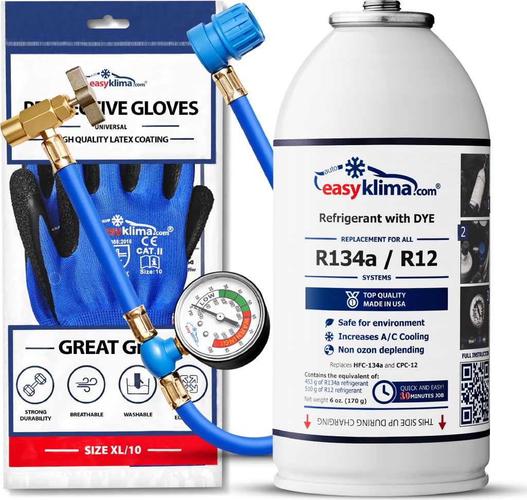 EasyKlima plnicí sada chladiva R134A 453g startovací sada s Obrázek produktu