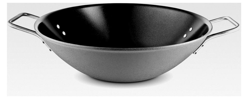 Eva Trio | Grey Line Wok 5,0 l 32 cm keramische Slip-Let -Antihaftbeschichtung