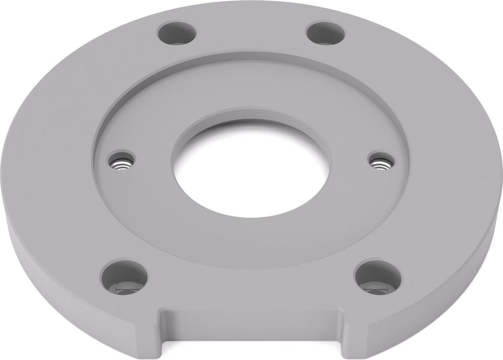 PRIWAS Grundplatte/Adapterplatte für Kopierhülsen passend für Bosch GKF 18V-8 | Gleitplatte passend für Bosch Kantenfräsen