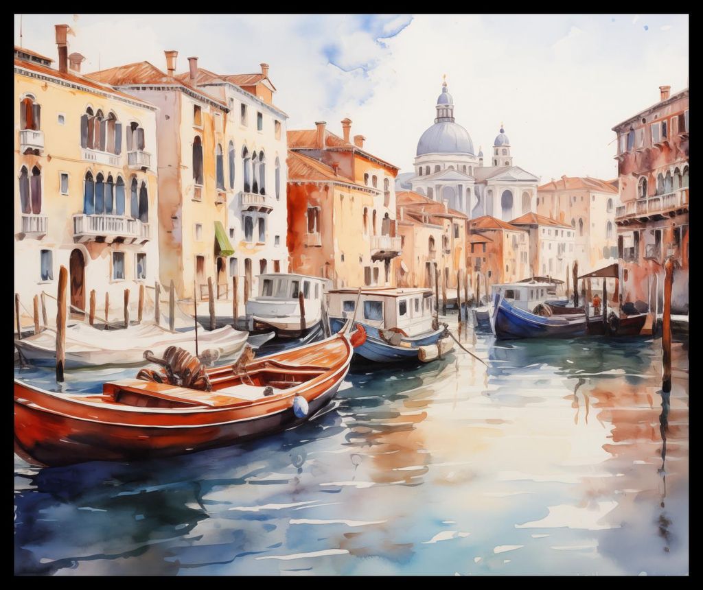 Plakat 60x50cm Venezianische Impression