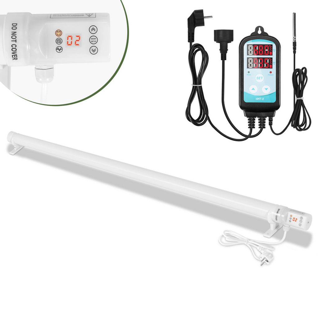 Jayseuw Riscaldatore per serre 240W con regolatore di Immagine del prodotto 