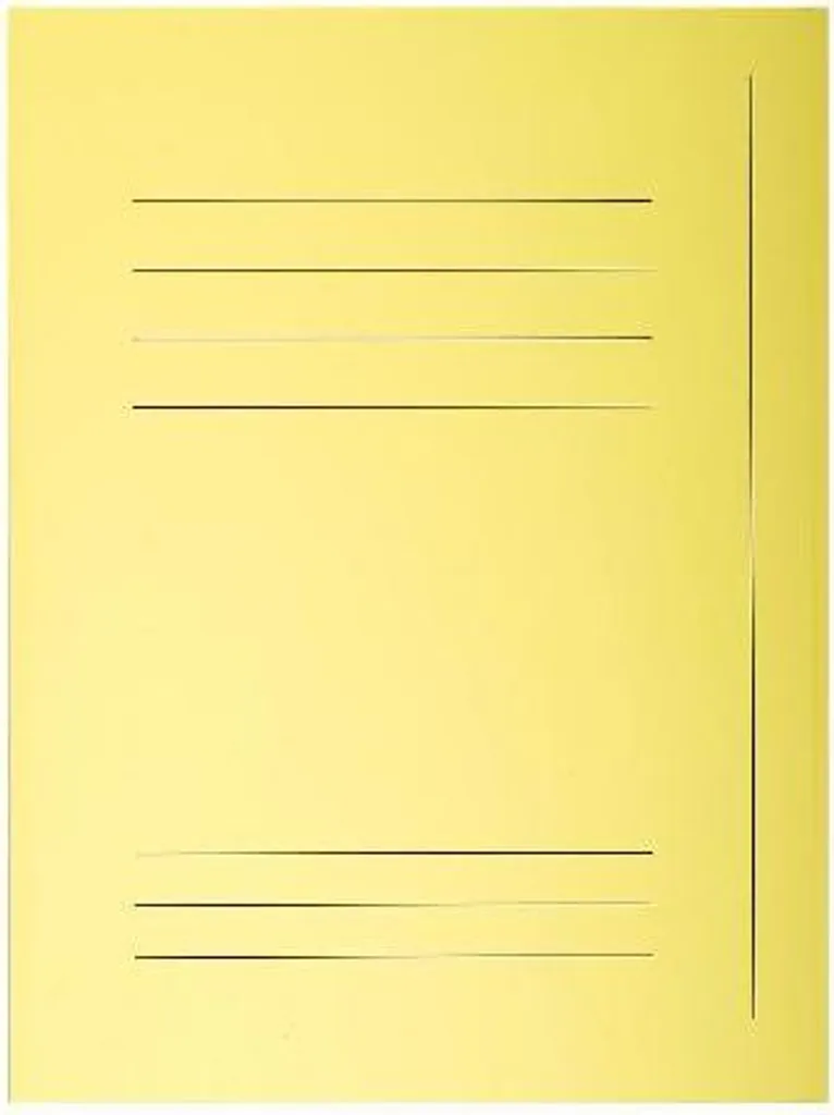 Chemise 3 rabats rigide SUPER 210 Exacompta 24x32 jaune Canari x50