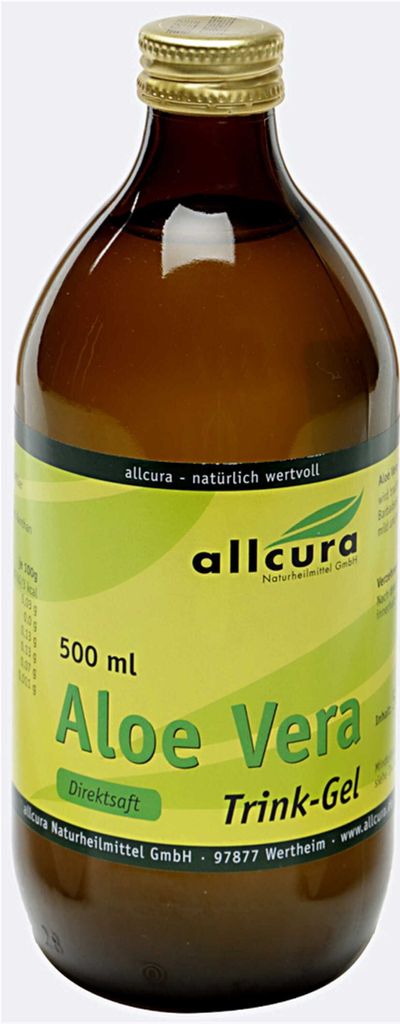 Allcura Aloe Vera Trink Gel, 500 ml Lösung Produktbild 