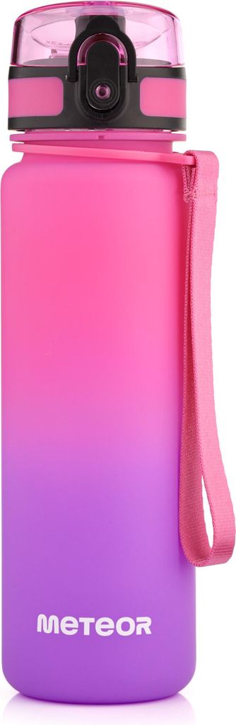 Trinkflasche Wasserflasche Sportflasche Fahrradflasche 500 ml rosa/violett