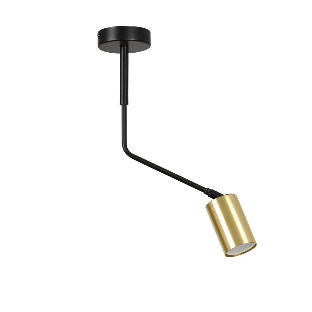Éclairage Plafond Compact Verno 1 Noir - Solution Spot GU10 Gain de Place
