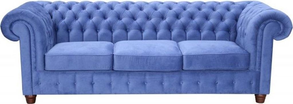 Design Klassiker Chesterfield Big XXL 3 Sitzer Couch Leder Textil Sofas Couchen