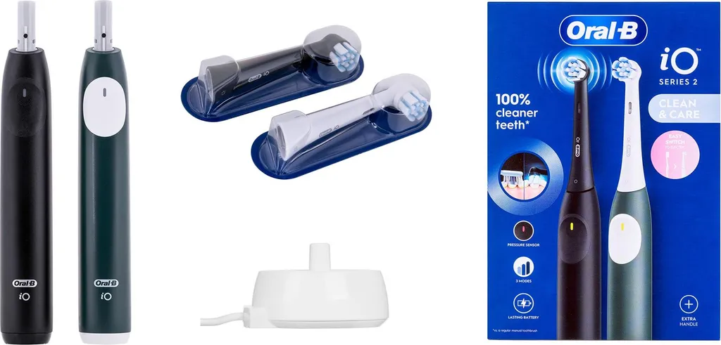 Oral-B iO 2 Night Black + Forest Green: Offerta Kit Doppia Pulizia iO