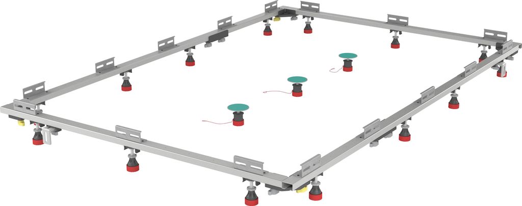 MEPA Montagerahmen SF Rechteck superfl. Duschwannen 120/180 Produktbild 