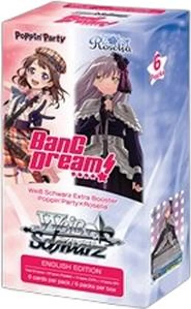 Weiss Schwarz Poppin’Party Roselia Booster Box Deck Construction