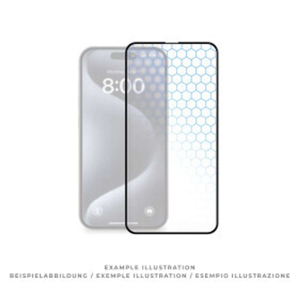 prio 3D Anti-Scratch Tempered Glass fr iPhone 16 Pro (6,3 Zoll) schwarz