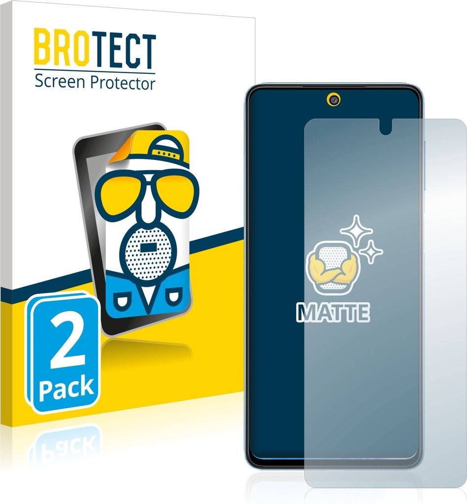 2x BROTECT Schutzfolie für Samsung Galaxy M52 5G Displayschutz Displayschutzfolie Folie Matt Entspiegelungsfolie
