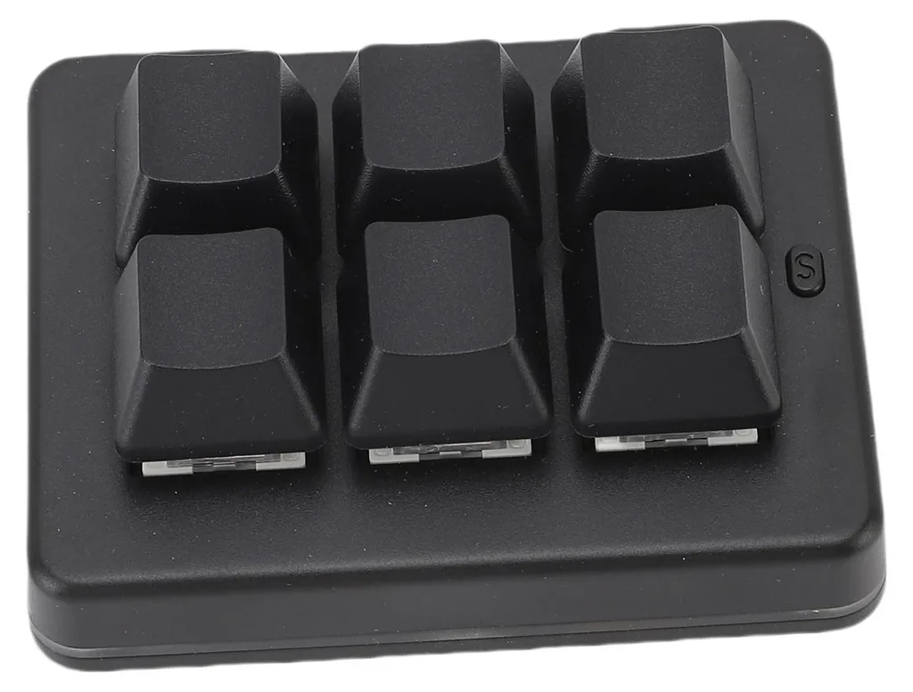 Clavier gaming macro 6 touches programmable sans fil 2,4G et Bluetooth - 5
