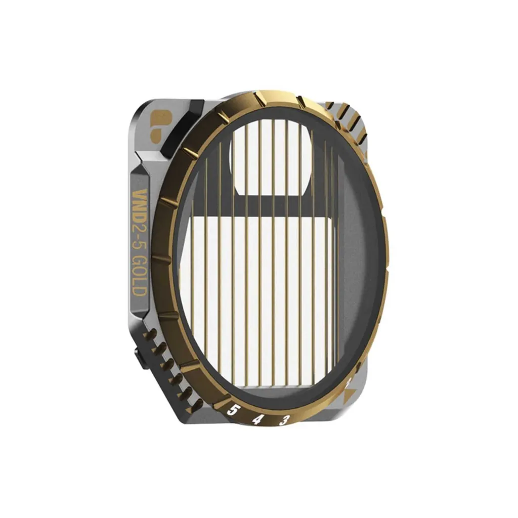 Filtre VND 2-5 GoldMorphic PolarPro pour DJI Mavic 3 avec Effet Doré