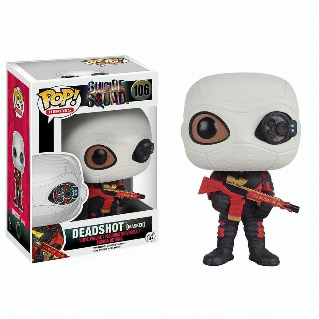 FUNKO POP CULTURE DC COMICS SUICIDE SQUAD DEADSHOT MASKED FIGURE NEU! Funko